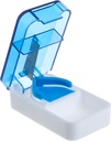 EZY DOSE Pill Cutter a Splitter, Denní použití, Bezpečně řezané pilulky, Vitamíny a tablety, Přesné a snadné řezání, Kompaktní design, Nerezová ocel čepel, Cestování Sized, Barva se může lišit, BPA zdarma