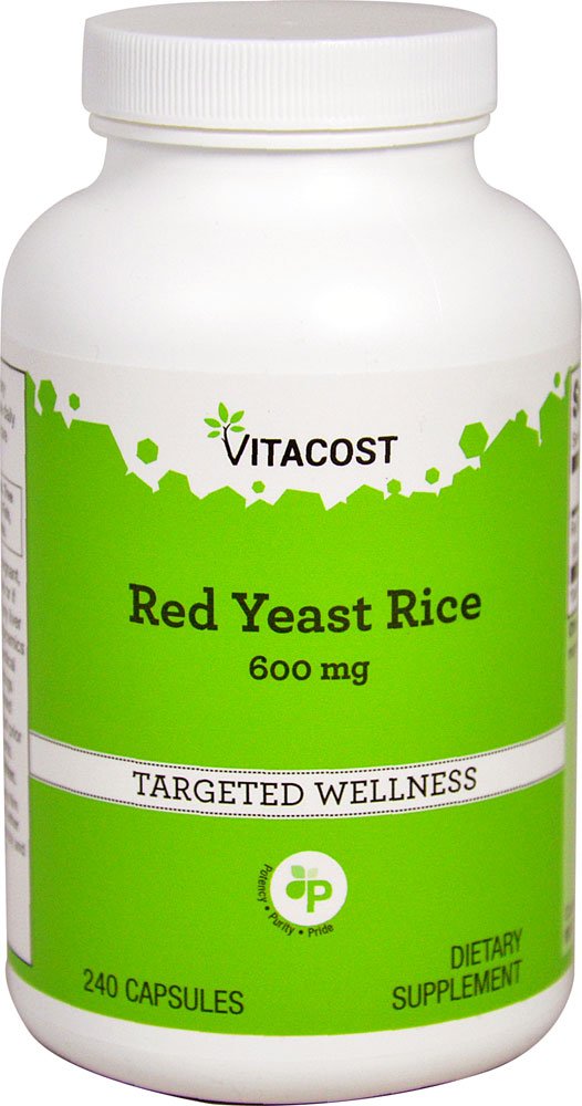 Vitacost Red Yeast Rice - 600 mg - 240 tobolek