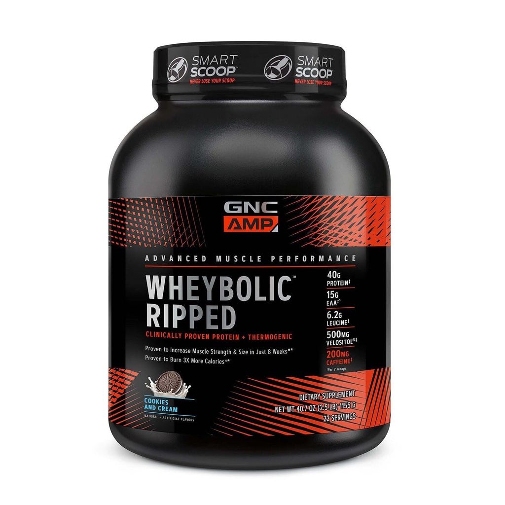 GNC AMP Wheybolic Ripped - Cookies a krém (22 Služeb)