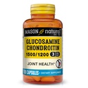 MASON NATURAL Glucosamine Chondroitin 1500 / 1200 s vitaminem C, podporuje společné zdraví pro normální flexibilitu a mobilitu *, 100 Kapsle, 1 měsíční dodávka