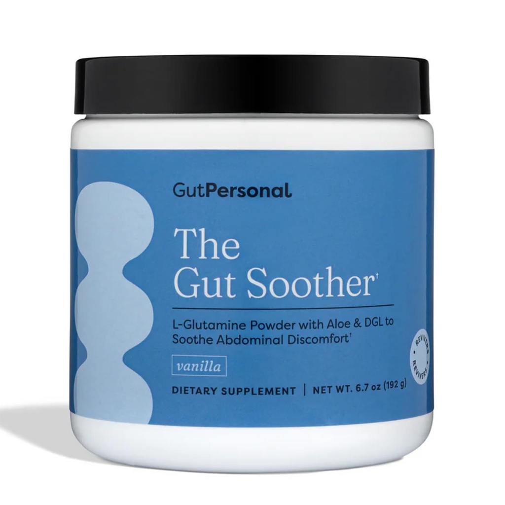 GutPersonal The Gut Soother L- glutamin prášek dodatek: Obnovit Gut Lining, Soothe Digestive Discomfort Zatímco podporovat celkové Gut zdraví, 30 Služeb (Vanilla)