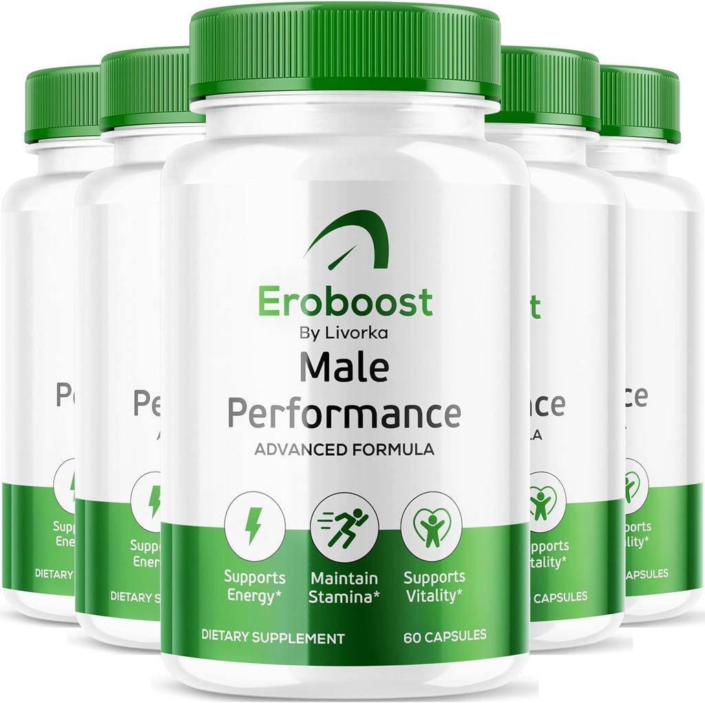 (5 Pack) Eroboost doplněk pro muže - Oficiální Ero Boost pilulky, EroBoost Support Kapsle, EroBoost Advanced Formule, EroBoost dodatek, Ero Boost, 300 Kapsle pro 5 měsíců