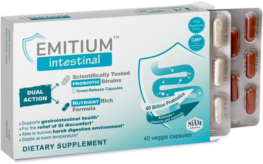 Probiotika a prebiotika: 124; IBS Relief, Průjem, Plyn, Kolon Zdraví, Stravovací Podpora: 124; Artyčoky a vitaminy: 124; Iritable Bowel Intestinal