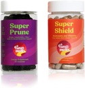Fungiments Houbové doplňky, Stravování / Immunity Bundle, Super Prune 30 Count Gummies + Super Shield 60 Hrací kapsle