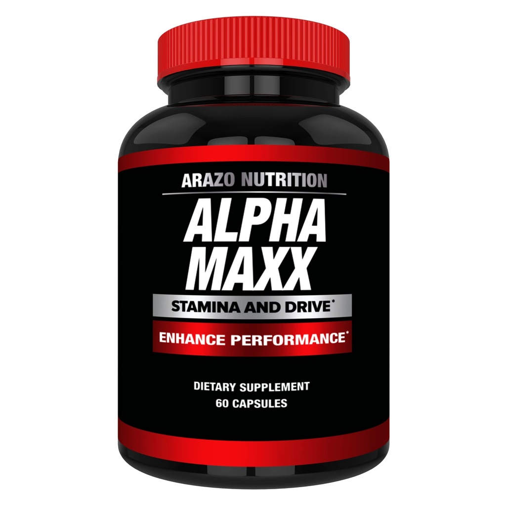 Arazo Nutrition Alphamaxx Health Supplement - ženšen, Muira Puama, Tribulus - 60 Bylinných pilulek