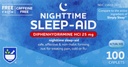 Rite Aid Nighttime Sleep Aid Diphenhydramine HCI 25 mg, 100 Mini Caplet CLAS124; Non-Habit Forming Sleep Supplementary 124; Best Sleep Aid for Insomnie Aid 124; Insomnie Relief and Anxiety Relief položek Natural Sleep Aid