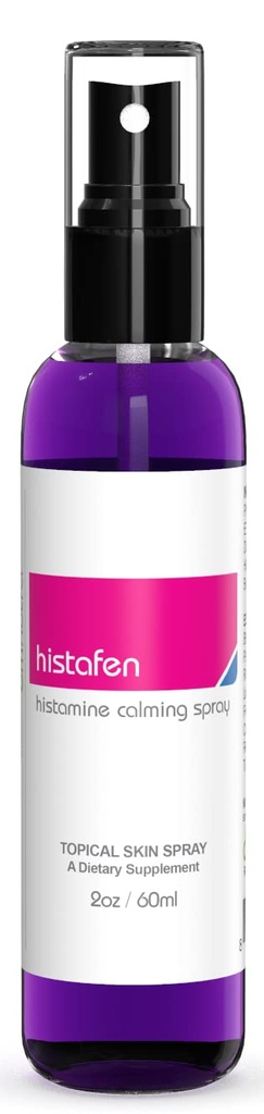Histafen Antihistamin Extra síla Itch Relief Spray - Anti Itch Spray pro lidi Kůže léčení Spray pro dospělé a děti s nízkým diamin Oxidáza Dao enzym Mast buňky Aktivační syndrom Eczema Hives