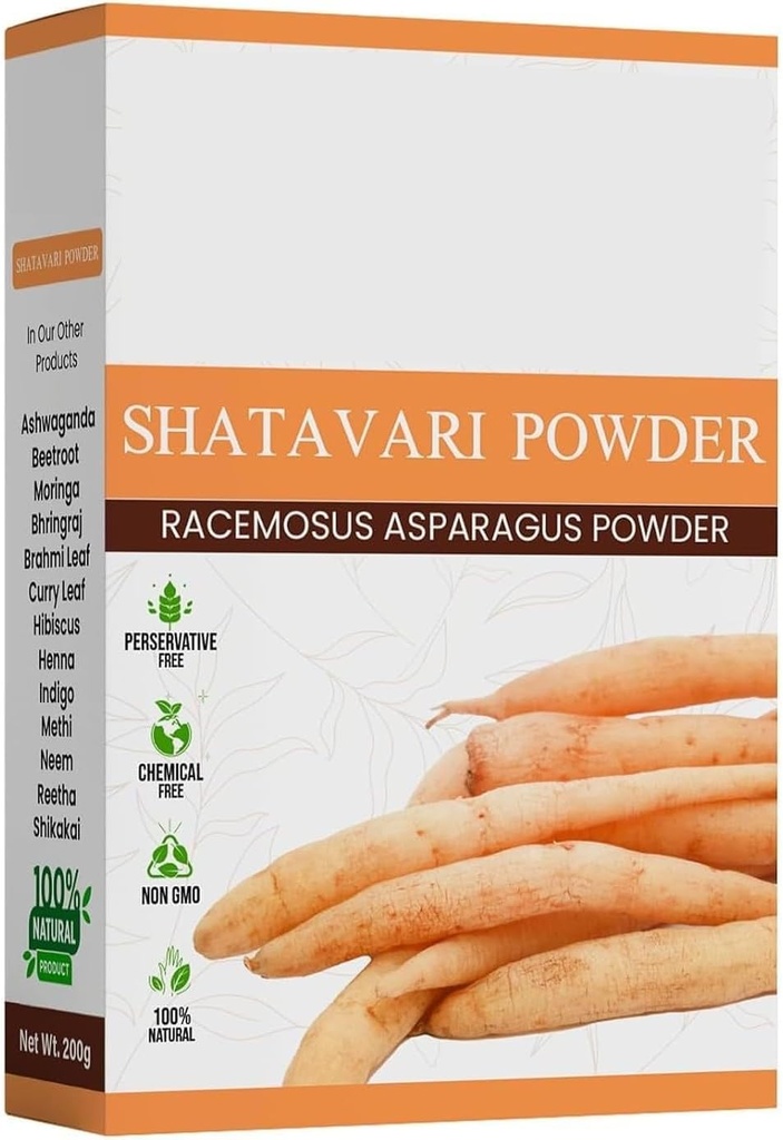 DURJA Shatavari Powder 100g S124; Ayurvedic Support to Balance Women 's Hormones S124; Herbal Supplement S124; Good for Health Digestion & Reproductive System - 100g... "