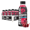 Protein2o Hydratační nápoj - 2- in-1 tekutý čirý syrovátkový protein izolát a elektrolytický nápoj - 15g protein, vitaminy B5, B6 - Post- Workout Recovery - 16.9 Fl Oz - 12 Count Wild Cherry
