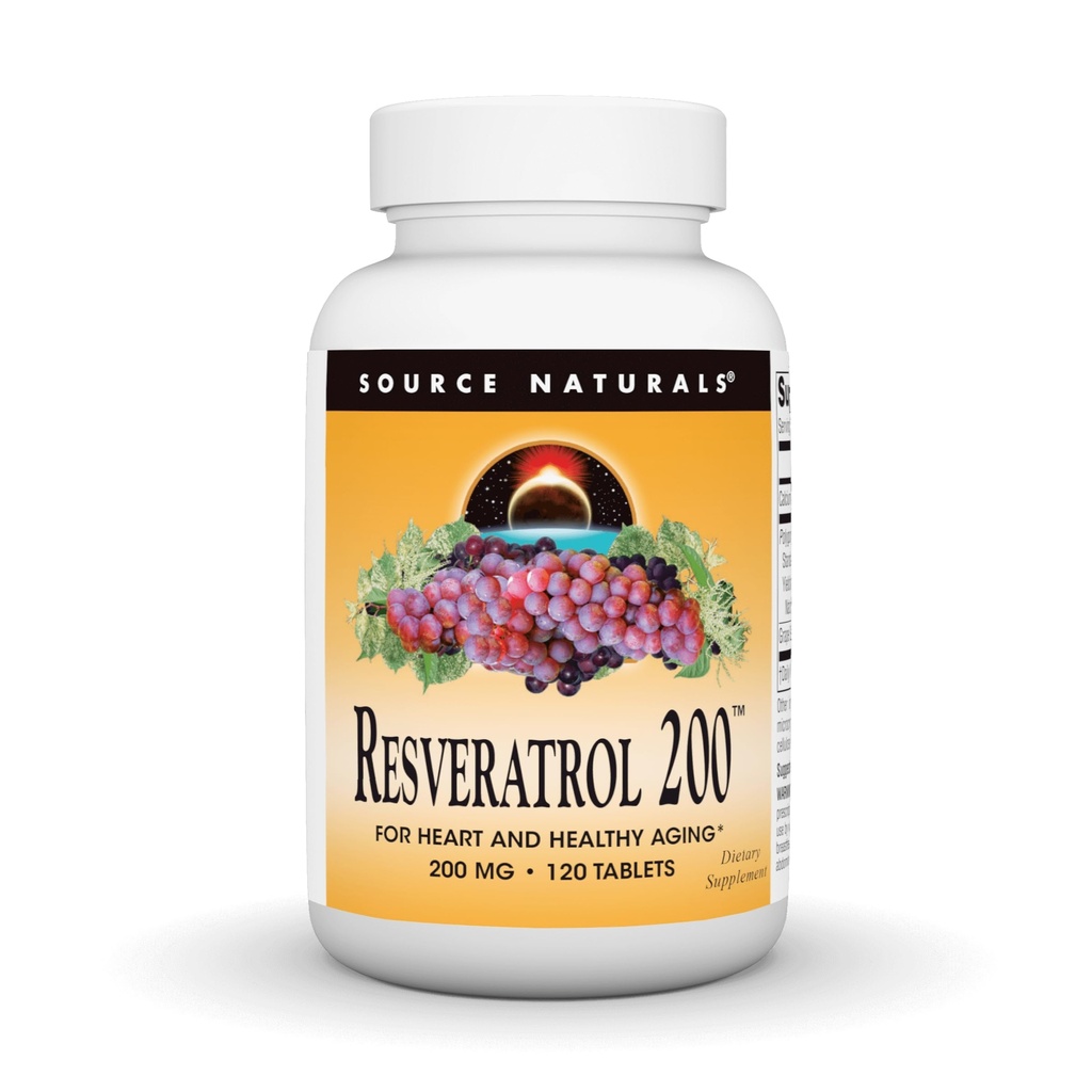 Zdroj Naturals Resveratrol 200 pro zdravé stárnutí *, 200 mg - 120 tablet