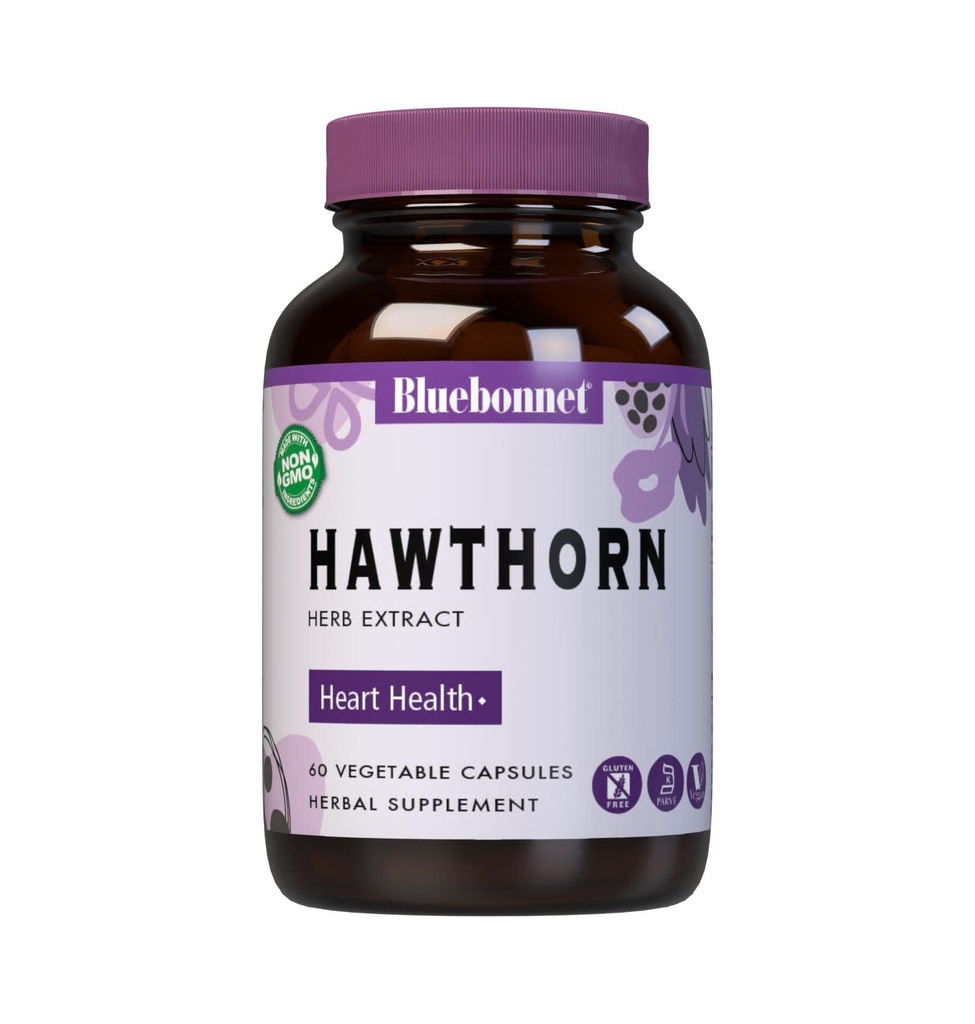 BlueBonnet Hawthorn Herb Extract Dodatek, 60 Počet