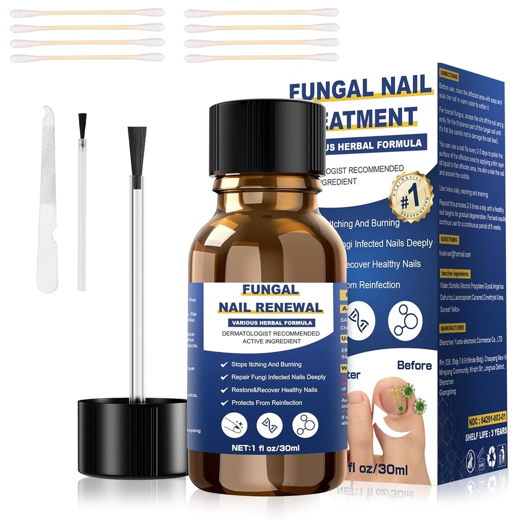Toenail Fungus Léčba, Foot Fungus Léčba Extra Síla, Fungus Léčba nehtů, Toe Nail Fungus léčby pro houby Nail žlutá nehtová léčba (1fl oz / 30ml)