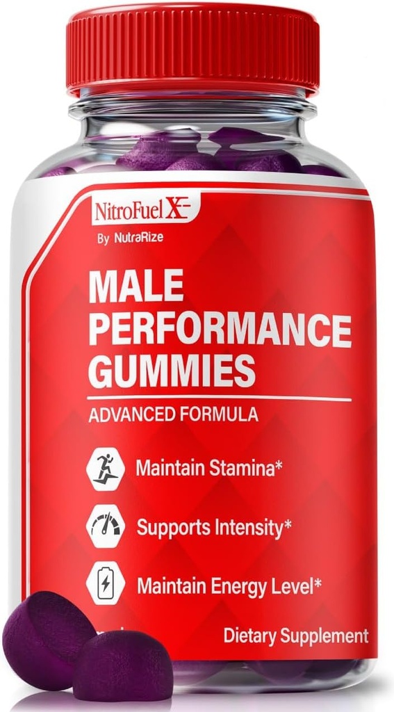 Nitro Fuel X Gummy - Oficiální Nitro Fuel X Ultimate pro muže, Nitro Fuel X ME pro výkon a celkové zdraví, Všechny přírodní NitroFuel X ME Gummy, NitroFuel X Ultimate Gomitas Recenze (60 Gummies)