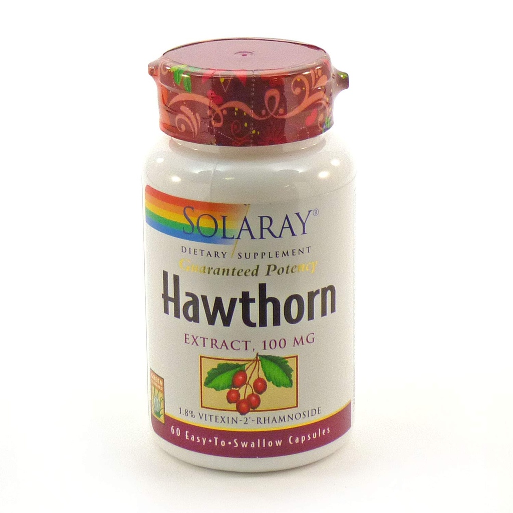 SOLARAY Hawthorn Extract 100mg CLAS124; 60 CT