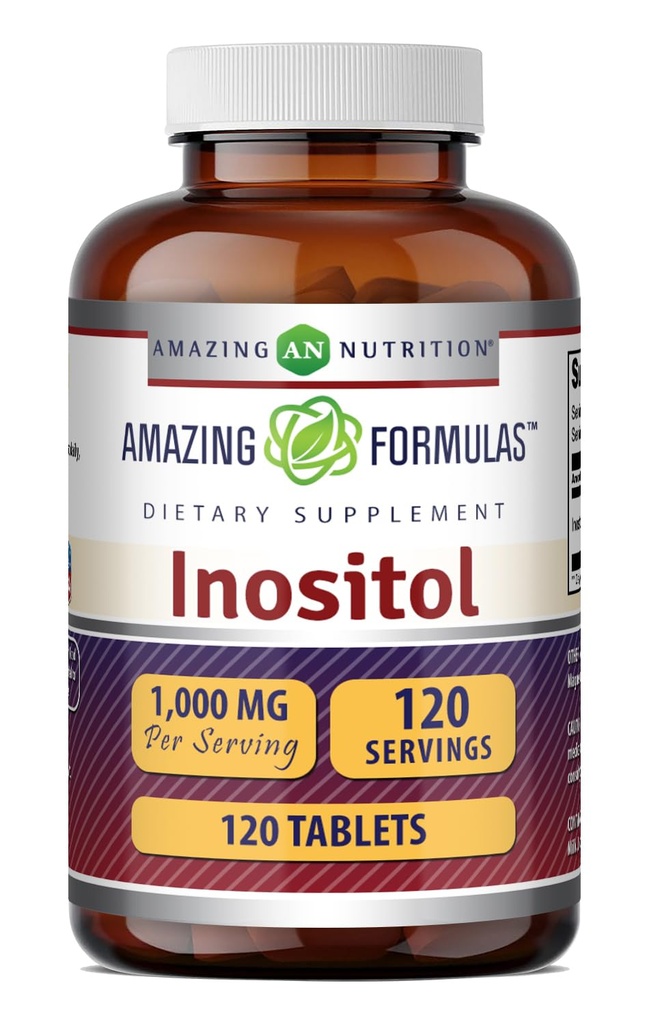 Amazing Appendias Inositol Tablets Doplněk 124; 1000 Mg na servírování 124; Vitamin B8 Př