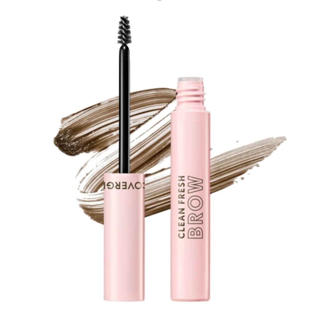 CoverGirl Clean Fresh Brow, 500 Medium Brown, Eyebrow Gel, Long- Lasting, Vegan Formule, Přírodní vzhled, Snadno aplikovatelné, Nemaže, 0.18oz