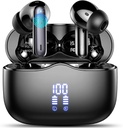 Bezdrátové sluchátka, Bluetooth 5.3 Sluchátka v uchu s 4 ENC hluk Cancelling Mic, HiFi Stereo Deep Bass Bezdrátové sluchátka 40H Playtime, in- Uar Earbud Bluetooth Dual LED displej IP7 vodotěsný, USB-C