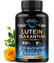 Eye Vitamíny - Lutein a Zeaxanthin doplňky - AREDS2 na bázi doplněk pro seniory a dospělé - Eye Health & Vision Support - Saffron, Zinek, Vitamíny, Měď, Super Zelené - Made in USA, 60 Kapsle