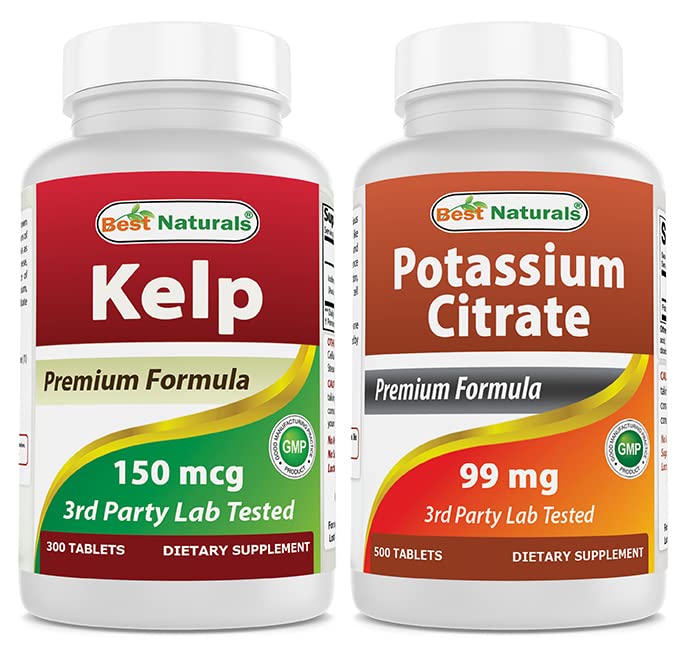 Kelp dodatek 150 Mcg & draslík Citrát 99mg