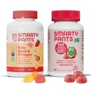 SmartyPants Kids Multivitamin Gummies a Probiotic Imunity Bundle: Omega 3 Fish Oil (EPA / DHA), Vitamin D3, C, Vitamin B12, B6, Digestive & Imunitation Supplement (30 Day Supply)
