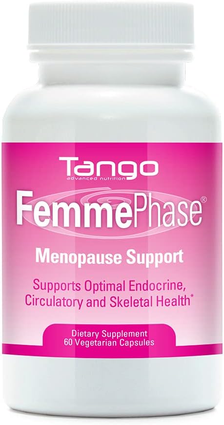 Femmephase Advanced Menopauza Support Formule: All- Natural Bylinný dodatek pro návaly horka, křeče, únava, noční pocení, a mood změny (60 Vegetariánské kapsle)