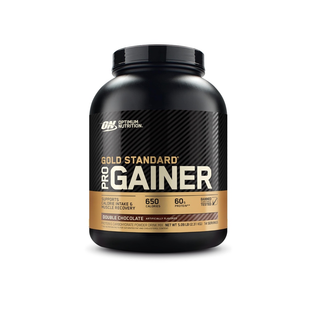Optimum Nutrition GS Pro Gainer Hmotnost Gainer Protein Powder, Double Chocolate, 5.09 Pounds (Balení květen Vary)