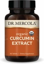 Dr. Mercola Organic Curcumin Extract, 90 Servings (90 tablet), Dietní dodatek, Non- GMO, Certified USDA Organic