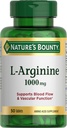 Přírodní Bounty L- Arginine 1000mg pro podporu krevního toku a cévní funkce - Non- GMO, gluten zdarma, 50 tablet