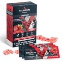 TITANIUM Energy Chews for running, Cyklistika - Plant- Based Natural Endurance Energy Gummies to Re Fuel - Energetické doplňky - Precvičení Snack Bloks - Rychlejší než energetické gely - No Caffeine - 8 Počet