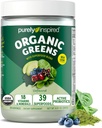 Čistě inspirované organické zelené prášek Smoothie Mix, bez příchutí (24 Služeb) - Probiotika pro trávicí zdraví se Spirulina & Chlorella pro Gut zdraví - Vegan & gluten- zdarma