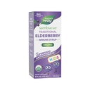 Nature 's Way Sambucus Elderberry Tradiční imunitní syrup pro věky 1 +, Tradiční imunitní podpora *, Antioxidant Support *, Black Elderberry Extract, USDA Certified Organic, 4 Fl Oz