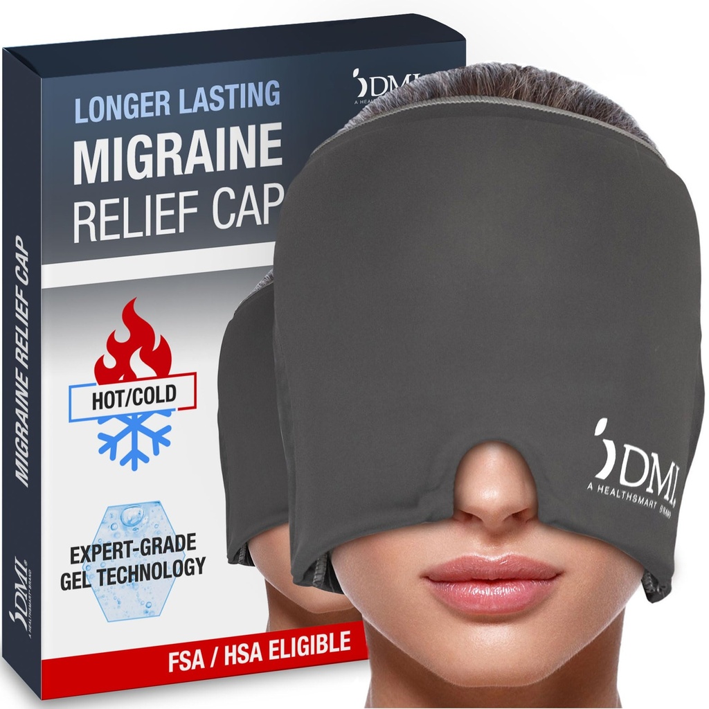 DMI Ultra Migréna Relief Cap 124; Přírodní bolest hlavy Relief Relief 124; HSA & FSA způsobilý Cap 124; Migréna Maska a bolest hlavy Relief Hat 124; Gel Eye Mask 124; Maska na ledě a studená čepice pro Migrény 124; Bolest hlavy Ice Pack