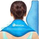 Neck Ice Pack Wrap, Reuse Gel Ice Pack for Neck Shoulders, Cold Compress Therapy for Pain Relief, Zranění, Otok, Bruises, Sprains, Zánět a cervikální chirurgie Zotavení