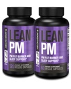 Jacked Factory Lean PM Night Time Fat Burner, Sleep Aid Supplement, & Appetite Suppressant pro muže a ženy - 180 Stimulant- Free Veggie Weight Loss Diet Pills