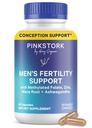 Blue Stork plodnost doplňky pro muže - Podporuje Koncepce pro něj - Muž Prenatální vitamíny s Maca kořene, Ashwagandha, Folát, B12 - Sperm Heath, Drive, Motility - 60 Kapsle