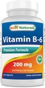 Nejlepší Naturals Vitamin b6 200mg pro dospělé, 120 tablet (120 Počet balení po 1)