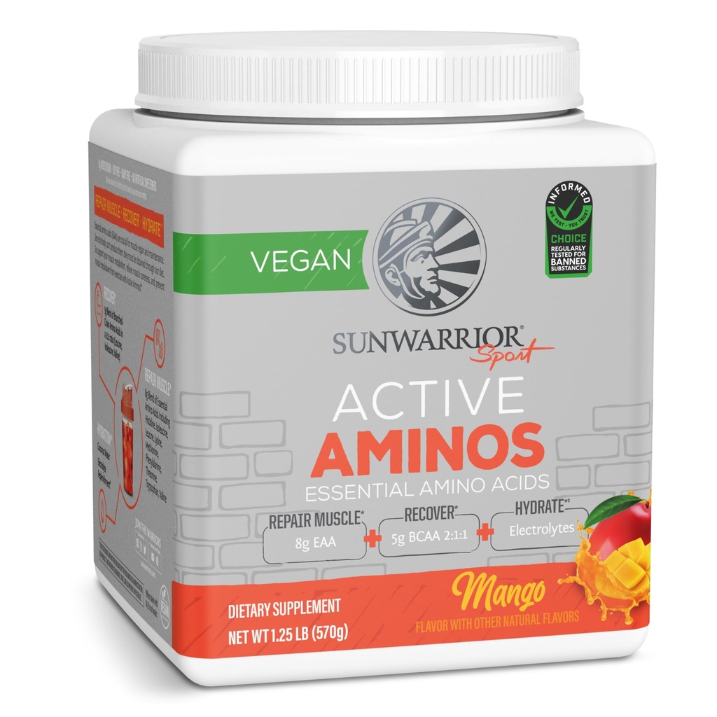 Sunwarter Amino Acids Amino Energy Powder Essential Amino Acids EAA & BCAA CLANE124; Muscle Repair Hydration & Recovery 124; Podpora wellness síly & Endurance CLANE124; Mango Flavor CLANE124; 30 Servings CLANE124; Aktivní Aminos