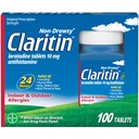 Klaritin Alergická medicína pro dospělé, 24- hodinová Non- Drowsy Lortish 10mg pilulky, Antihistamin, 100 tablet