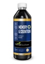 Bylinná paměť a kognitivní tekutý extrakt 12oz - podporuje duševní jasnost, energii a imunitní funkci - Organický přírodní dodatek s Ginkgo, Sage & Lion 's Mane - 23 Služeb