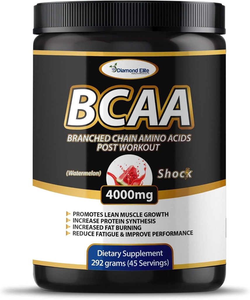 Original BCAA Powder 2: 1: 1 - Branched Chain Amino Acids for Muscle Building & Recovery, Fat Burning Support - Fruit Punch & Watermeloun (45 Servings)