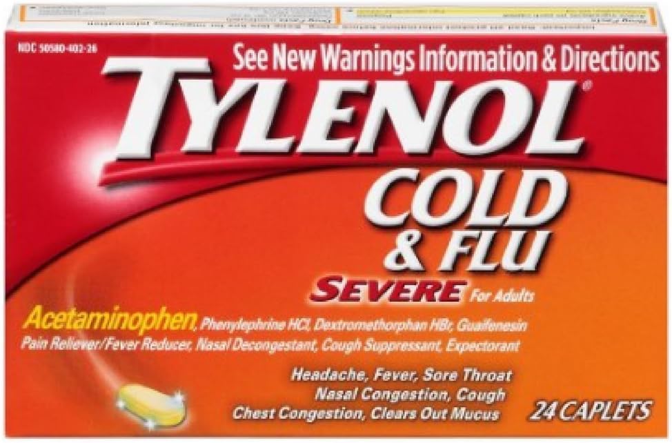 Tylenol Studená & Flu Sever Velikost 24ct Tylenol Studená & Flu Sever 24ct