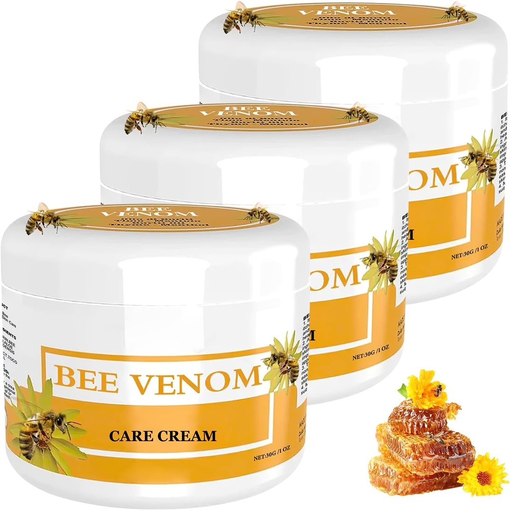 Bee Venom korekční krém - 3 Lahvička sada pro všechny typy pleti, profesionální péče o pleť