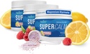 Nello Supercalm Drink Mix - Ashwagandha KSM 66, Magnesium Glycinát, L-Theanine, Vitamin D3 - Ashwagandha Root Extract, Magnesium & L-Theanine Dodatek - (30 Služeb) - 3 Pack