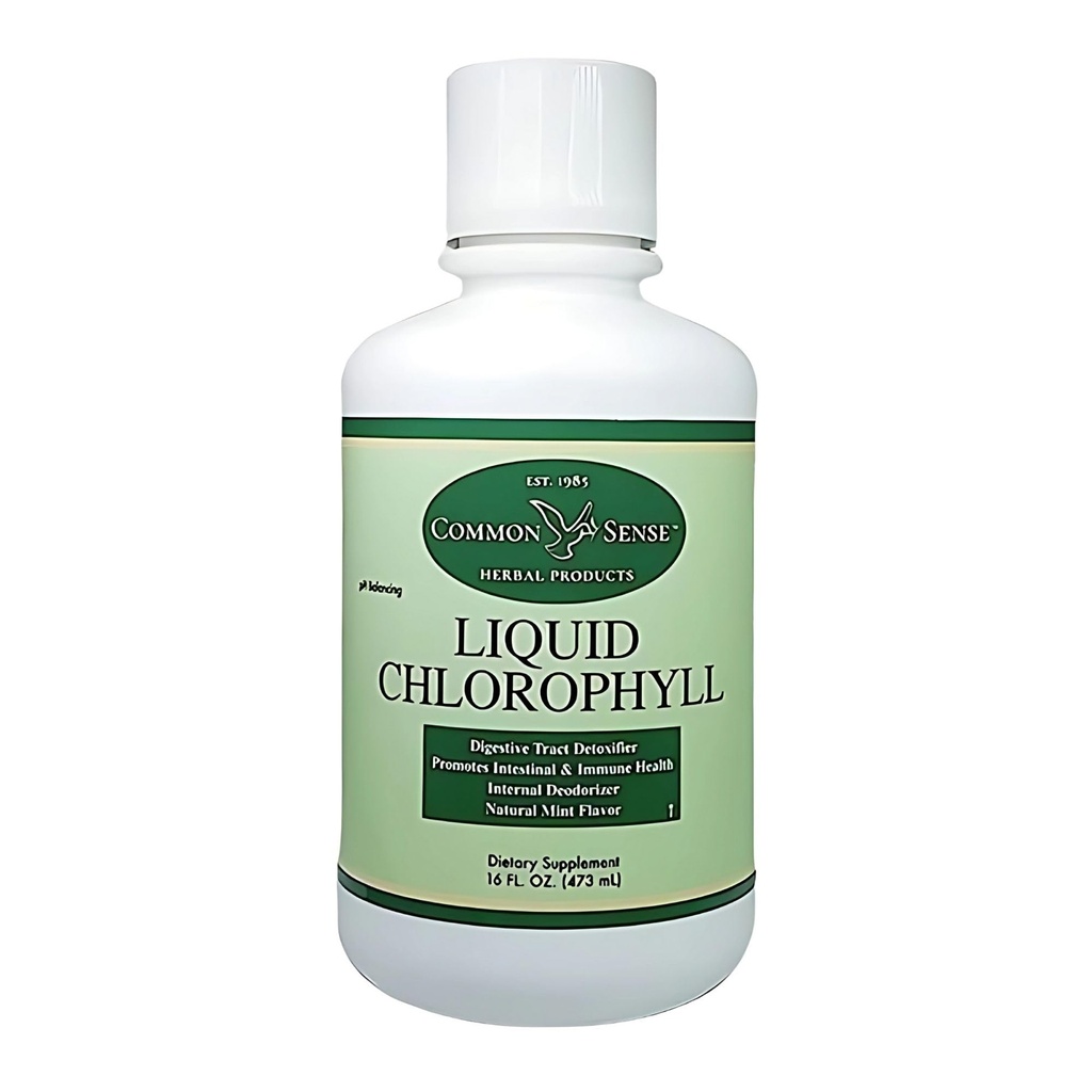 Tekutý chlorofyl 16oz. GUE 124; Přírodní máta flavor 124; Imunitní zdraví