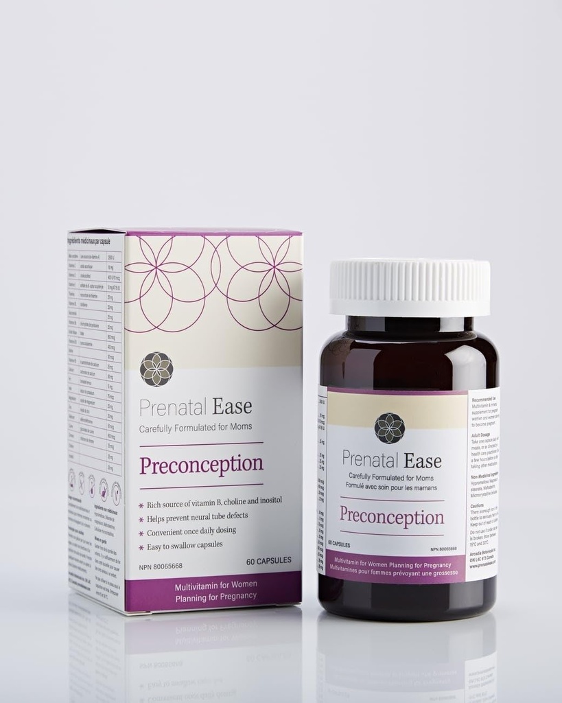 Precepce, Dětské plánování Multivitamin, jednou denně dávka, Obsahuje methylfolát, 60- denní zásobování