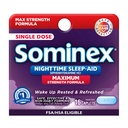 Sominex Nighttime Sleep- Aid Tablety, Maximální pevnost Formule, Jednorázová dávka, Tříděný, 16 Počet