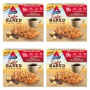 Atkins Vanilla Macadamia Nut Ochucené měkké pečené energetické bary, High in Protein, Nízký cukr, High Fiber Snack, Protein Snack, 4 balení (4 bary každý)