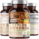 N1N Premium Ceylon Skořice 1200mg [100% organické Ceylon Skořice] Přírodní doplněk k podpoře zdravé cirkulace, Mozek a společné funkce, 120 Caps
