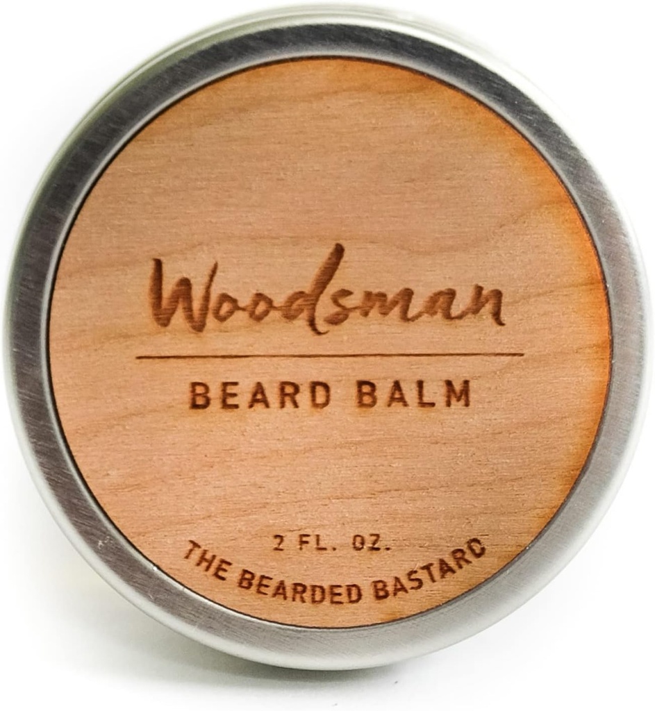 Balzám TBB Woodsman Beard pro muže 124; Tame & Style Your Beard 124; Beard Conditioner with Shea Butter, Jojoba Oil, Argan Oil 124; Cedar Scent (2 Oz.)
