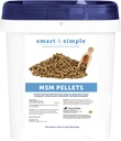 Smart & Simple MSM Pellets CLAS124; Pomáhá spravovat účinky Stress CLAS124; Koňský doplněk AIDS v buněčné a tkáňové posílení CLAS124; 56 Servings CLAS124; 2,4 lb Bucket